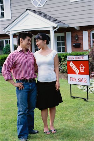 simsearch:700-03508131,k - Portrait of Couple in Front of New Home Stock Photo - Rights-Managed, Code: 700-00608642