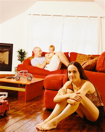 simsearch:700-00080994,k - Family at Home Stock Photo - Rights-Managed, Code: 700-00608678