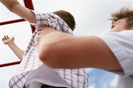 simsearch:700-00069467,k - Father and Son Playing Outdoors Stock Photo - Rights-Managed, Code: 700-00609095