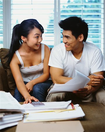 simsearch:700-00609233,k - Couple Paying Bills Stock Photo - Rights-Managed, Code: 700-00609268