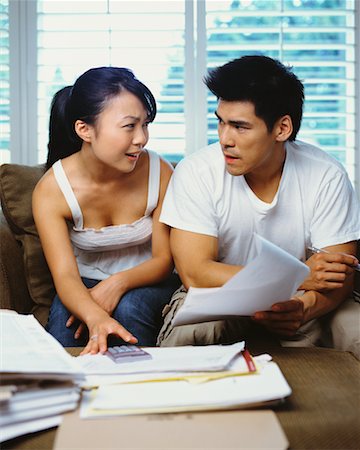 simsearch:700-00609240,k - Couple Paying Bills Stock Photo - Rights-Managed, Code: 700-00609269