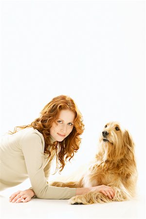 simsearch:700-03814393,k - Portrait of Woman With Her Dog Stock Photo - Rights-Managed, Code: 700-00609717