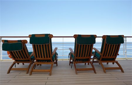 simsearch:700-01236711,k - Deck Chairs on Cruise Ship Stock Photo - Rights-Managed, Code: 700-00616763