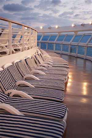 simsearch:700-01236711,k - Deck Chairs on Cruise Ship Stock Photo - Rights-Managed, Code: 700-00616813