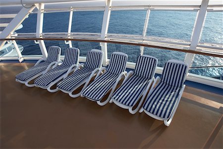 simsearch:700-01236711,k - Deck Chairs on Cruise Ship Stock Photo - Rights-Managed, Code: 700-00616821