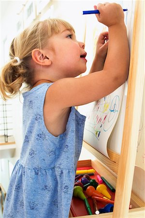 Girl Colouring Stock Photo - Rights-Managed, Code: 700-00616899