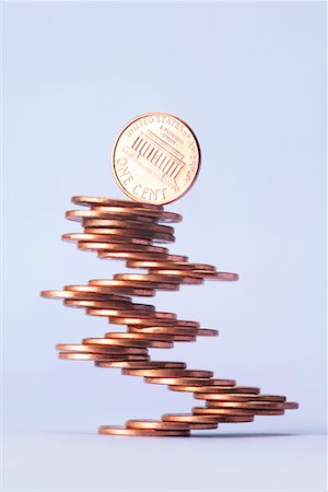 simsearch:600-00077457,k - Stack of US Pennies Stock Photo - Rights-Managed, Code: 700-00610823