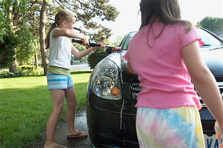 simsearch:700-00593102,k - Girls Washing Car Stock Photo - Rights-Managed, Code: 700-00611063