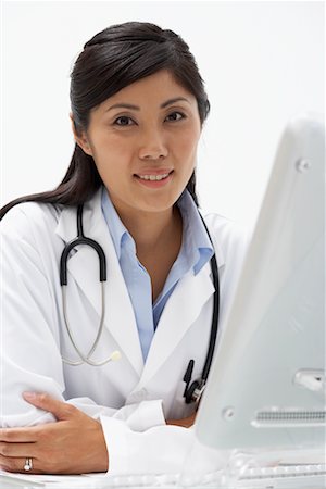 simsearch:700-00639454,k - Doctor at Computer Stock Photo - Rights-Managed, Code: 700-00639391