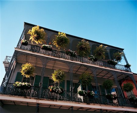 french quarter - Looking at Building, New Orleans, Louisiana, USA Stock Photo - Rights-Managed, Code: 700-00641195
