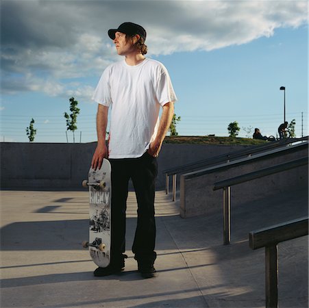 Portrait of Skateboarder Stock Photo - Rights-Managed, Code: 700-00643309
