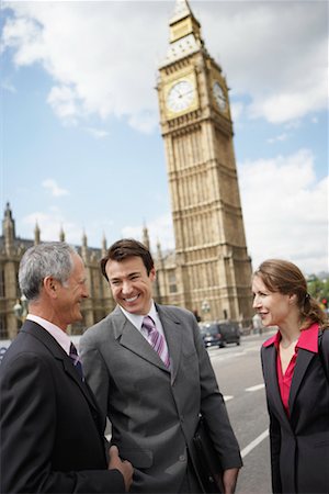 Business People Talking Outdoors, London, England Stock Photo - Rights-Managed, Code: 700-00651702