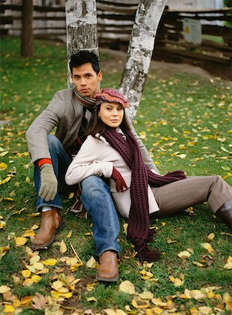 simsearch:700-00529622,k - Couple Sitting Outdoors Stock Photo - Rights-Managed, Code: 700-00661073