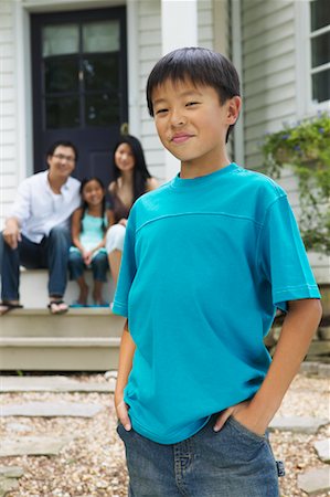 simsearch:700-00041478,k - Boy with Family Outside House Stock Photo - Rights-Managed, Code: 700-00686855