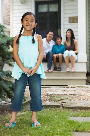 simsearch:700-00041478,k - Girl with Family Outside House Stock Photo - Rights-Managed, Code: 700-00686856