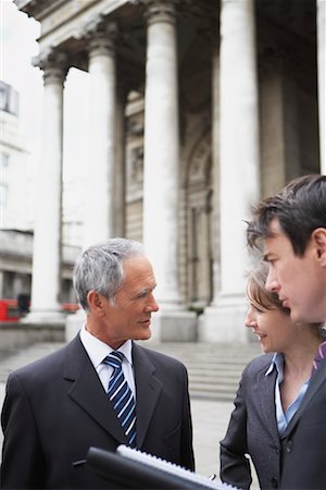 Business People Talking In Street Stock Photo - Rights-Managed, Code: 700-00680926