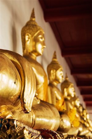 simsearch:700-00795780,k - Statues of Buddha, Wat Pho, Bangkok, Thailand Foto de stock - Con derechos protegidos, Código: 700-00681061
