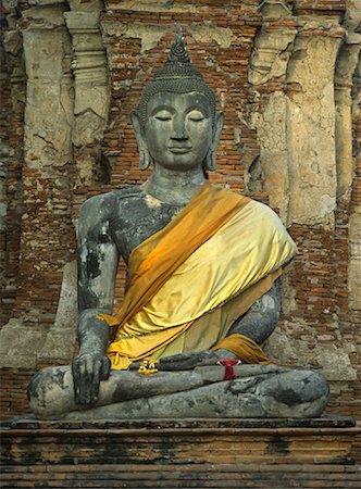 simsearch:700-00681098,k - Buddha Statue, Ruins of Ayutthaya, Thailand Foto de stock - Con derechos protegidos, Código: 700-00681112