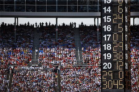 stadium event us - Nascar Scoreboard and Crowd at Texas Motor Speedway, Texas, USA Stock Photo - Rights-Managed, Code: 700-00681448