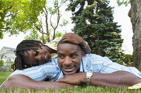 simsearch:700-03719333,k - Father and Son Lying On The Grass Stock Photo - Rights-Managed, Code: 700-00681583