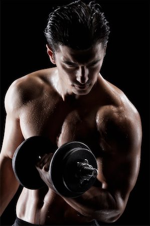 simsearch:689-03131217,k - Man Lifting Weights Stock Photo - Rights-Managed, Code: 700-00683450