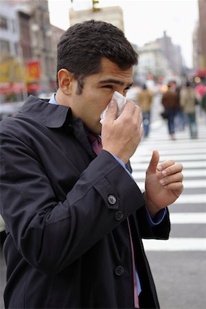 simsearch:700-00695760,k - Man Blowing Nose Stock Photo - Rights-Managed, Code: 700-00695763