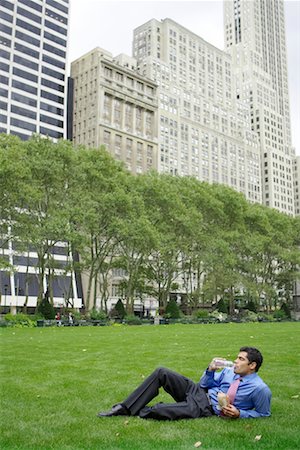 simsearch:700-00695760,k - Businessman Lying on Grass, Bryant Park, New York, New York, USA Stock Photo - Rights-Managed, Code: 700-00695773