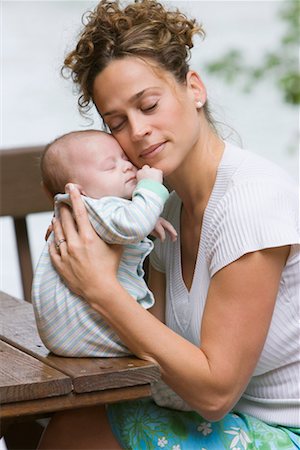 simsearch:700-00557270,k - Mother Holding Baby Stock Photo - Rights-Managed, Code: 700-00711635