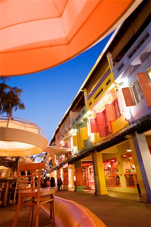 Restaurants at Clarke Quay, Singapore Stock Photo - Rights-Managed, Code: 700-00747759