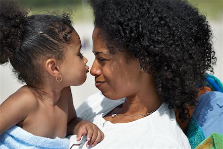 Mother and Daughter at Beach Stock Photo - Rights-Managed, Code: 700-00748165