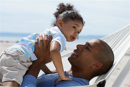 Father and Daughter at Beach Stock Photo - Rights-Managed, Code: 700-00748193