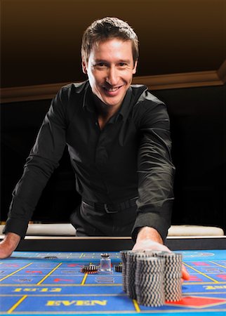 simsearch:700-00768672,k - Portrait of Croupier Stock Photo - Rights-Managed, Code: 700-00768678