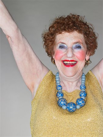 fat old ladies posing - Portrait of Woman Stock Photo - Rights-Managed, Code: 700-00781977