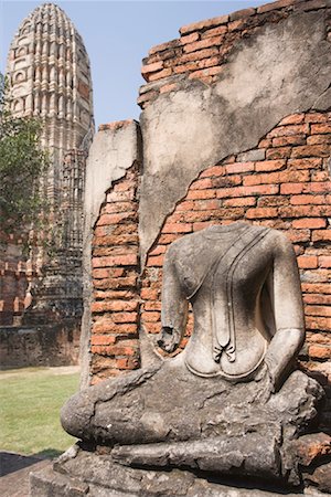 simsearch:700-00681098,k - Headless Buddha Statue, Wat Chai Wattanaram, Ayutthaya, Thailand Foto de stock - Con derechos protegidos, Código: 700-00795794