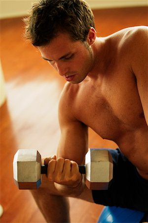 simsearch:693-05552857,k - Man Lifting Weights Stock Photo - Rights-Managed, Code: 700-00806643