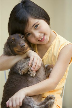 simsearch:700-00897631,k - Portrait of Girl With Dog Stock Photo - Rights-Managed, Code: 700-00814363