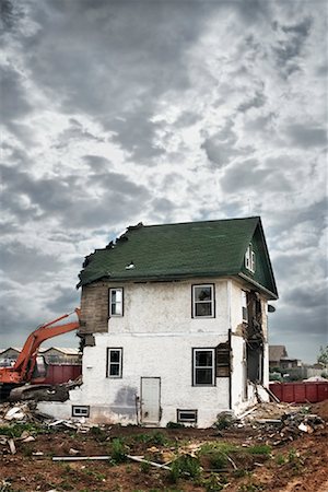 House Being Demolished Stock Photo - Rights-Managed, Code: 700-00814490