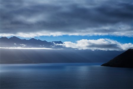 simsearch:700-00549253,k - Sunrise Over Remarkable Mountains and Lake Wakatipu, Queenstown, New Zealand Stock Photo - Rights-Managed, Code: 700-00846812