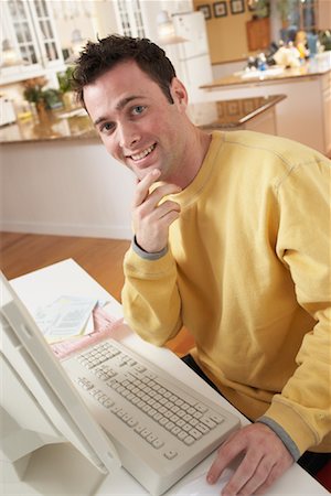simsearch:700-00609240,k - Man Working on Computer Stock Photo - Rights-Managed, Code: 700-00847199