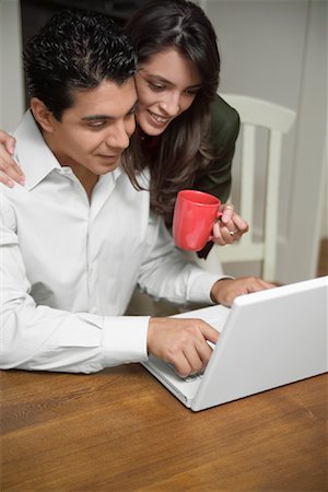 simsearch:700-00609240,k - Couple Using Laptop Computer Stock Photo - Rights-Managed, Code: 700-00847308