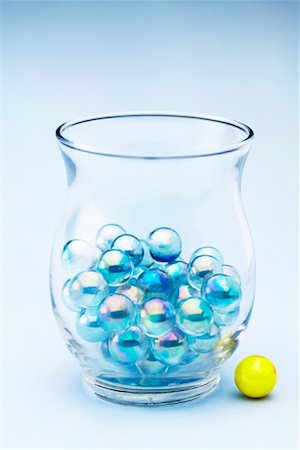 Marbles and Glass Vase Stock Photo - Rights-Managed, Code: 700-00847807