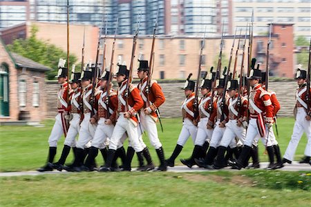 Fort York Guard Marching, Historic Fort York, Toronto, Ontario, Canada Stock Photo - Rights-Managed, Code: 700-00865914