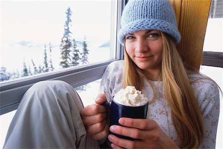 simsearch:700-03698239,k - Portrait of Woman With Beverage Stock Photo - Rights-Managed, Code: 700-00866668