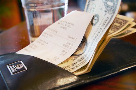 simsearch:700-00085293,k - Money and Tab at Restaurant Stock Photo - Rights-Managed, Code: 700-00897210