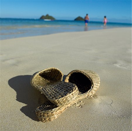 simsearch:700-00609180,k - Slippers on the Beach, Oahu, Hawaii, USA Stock Photo - Rights-Managed, Code: 700-00897221