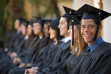 simsearch:700-00521629,k - Row of Graduates at Ceremony Stock Photo - Rights-Managed, Code: 700-00897776