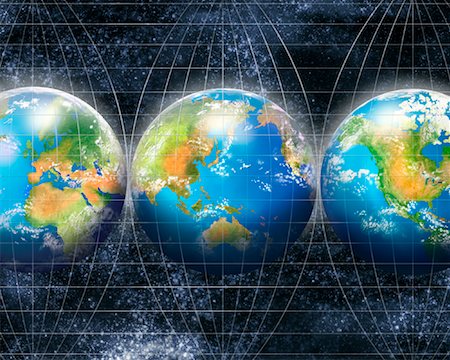 Earth on Grid Lines Stock Photo - Rights-Managed, Code: 700-00909486