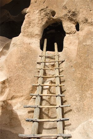 simsearch:862-08091424,k - Ladder at Cliff Dwelling, Bandelier National Monument, New Mexico, USA Stock Photo - Rights-Managed, Code: 700-00909691