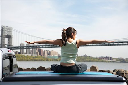 simsearch:700-00377960,k - Woman Sitting on Back of Truck Stock Photo - Rights-Managed, Code: 700-00917742