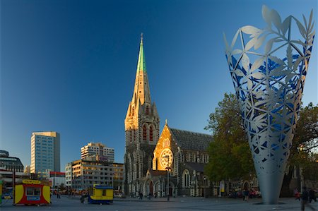 Cathedral Square, Christchurch, Canterbury, South Island, New Zealand Stock Photo - Rights-Managed, Code: 700-00917876